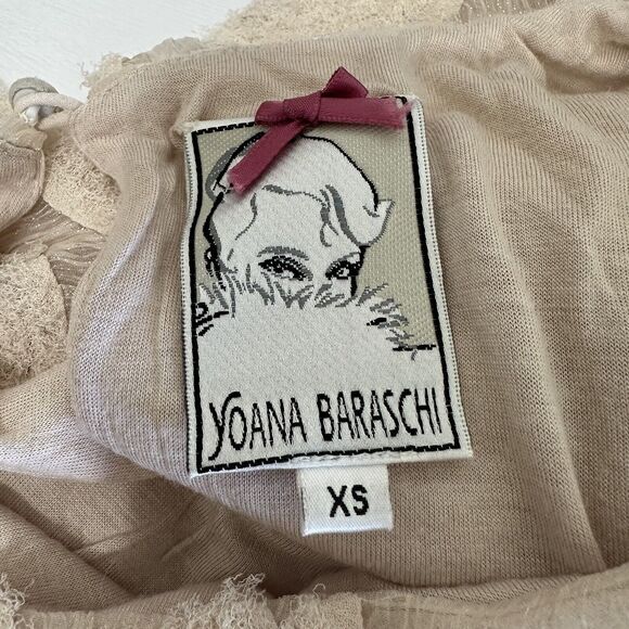 Yoana Baraschi Dress Women XS Cocktail Embellished Bubble Mini Fairy Boho Anthro - Picture 10 of 13